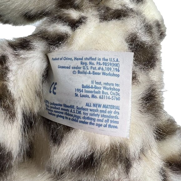 Build A Bear Workshop Plush Clouded Snow Leopard Cat Sparkle Stuffed Animal BAB - Picture 7 of 12